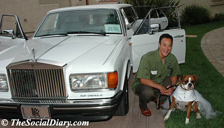scott johnston and kima by rolls royce limo
